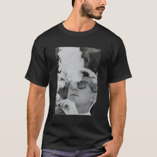 Jfk Rauchen mit Shades John F Kennedy Präsident T-Shirt