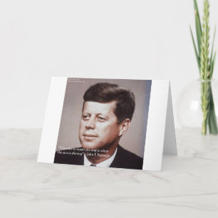 JFK Reparatur des berühmten Zitats Karte
