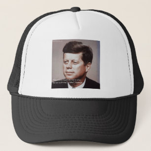 JFK Repariere das Dach Berühmtes Zitat Truckerkappe