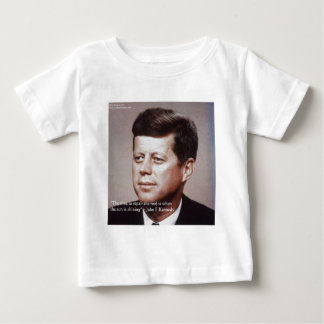 JFK reparieren das berühmte Zitat auf dem Dach Baby T-shirt
