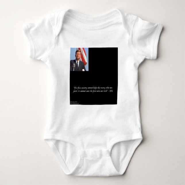 JFK Rette das reichhaltige und schlechte Angebot Baby Strampler (Vorderseite)