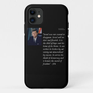 JFK und berühmtes Zitat über Israel Case-Mate iPhone Hülle