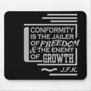 JFK Zitat mousepad