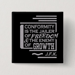 JFK Zitatknopf Button