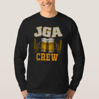 JGA-Crew mit Bier zur Junggesellenparty zum Bräuti