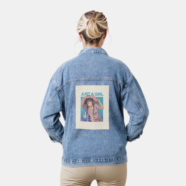 JGA T-SHIRT ( S-GRÖSSE, BLAUE) JEANSJACKE (Modell)