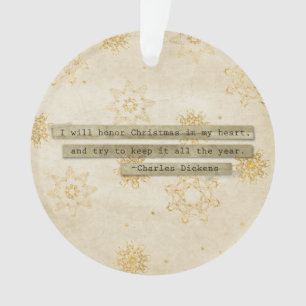 J'honorerai le flocon de neige de Charles Dickens