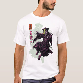 Jiangshi chinesischer hüpfender Vampir dunkler Myt T-Shirt