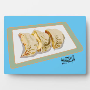 Jiaozi/Chinesische Knödel Cartoon Illustration Fotoplatte