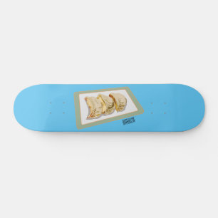 Jiaozi/Chinesische Knödel Cartoon Illustration Skateboard