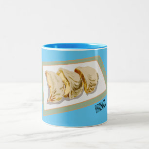 Jiaozi/Chinesische Knödel Cartoon Illustration Zweifarbige Tasse