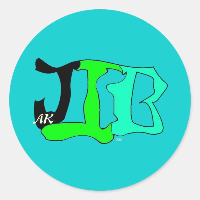 JIBak-Aufkleber Runder Aufkleber (Vorderseite)