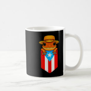 Jibaro Coqui Frog Puerto Rico Flag Boricua Cket Bo Kaffeetasse