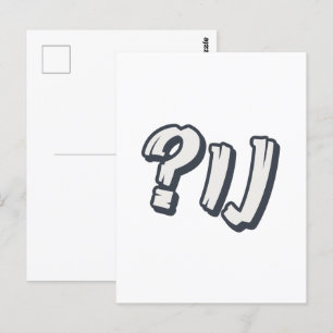 Jiddisch "NU?" - Der perfekte jüdische Ausdruck Postkarte