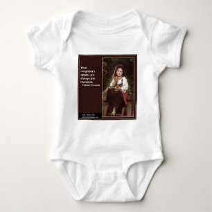 Jiddisches Sprichwort für Äpfel und Grafische Baby Strampler