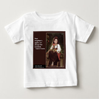 Jiddisches Sprichwort für Äpfel und Grafische Baby T-shirt