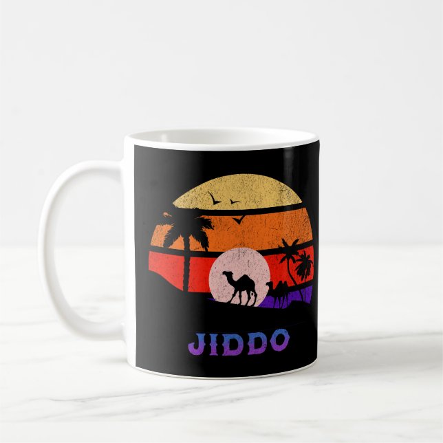 Jiddo Retro Sunset Ocean Großvater Kaffeetasse (Links)