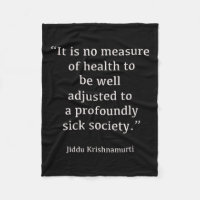 Jiddu Krishnamurti - Sick Society - Philosophie