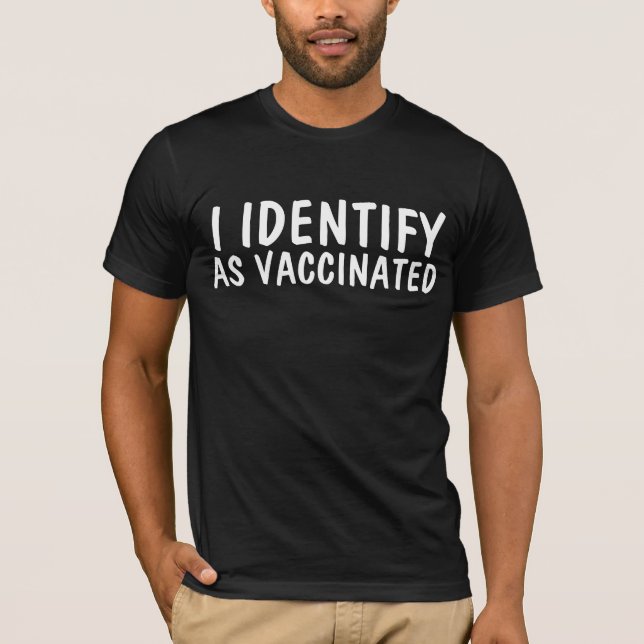 J'IDENTIFIE LES T-SHIRTS TEE - SHIRTS VACCINÉS (Devant)