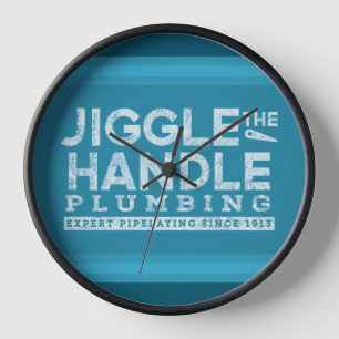 Jiggle den Griff, der die weißen Gfx-blauen Streif Uhr