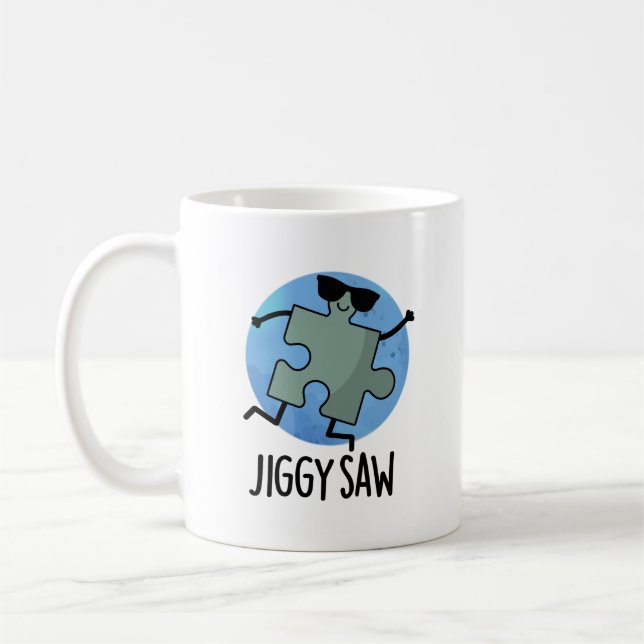 Jiggy Saw Funny Dancing Jigsaw Puzzle Puzzle Puzzl Kaffeetasse (Links)