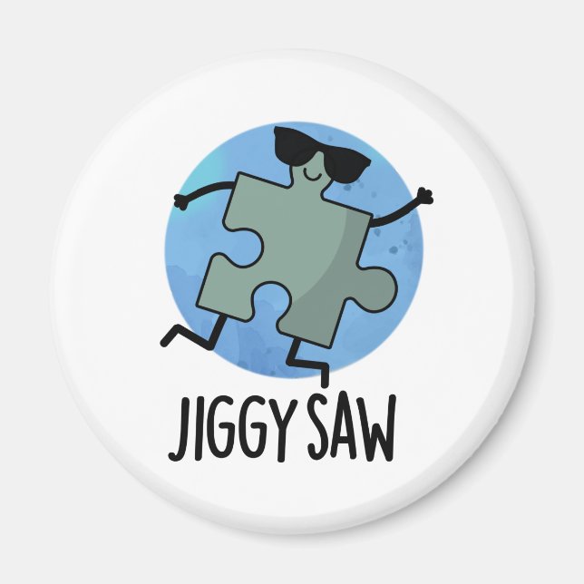 Jiggy Saw Funny Dancing Jigsaw Puzzle Puzzle Puzzl Magnet (Vorne)
