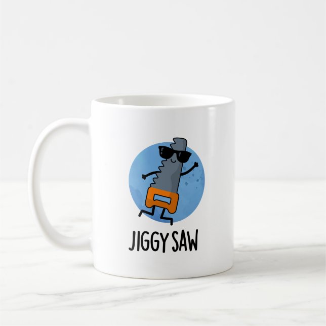 Jiggy Saw Funny Dancing Tool Puff Kaffeetasse (Links)