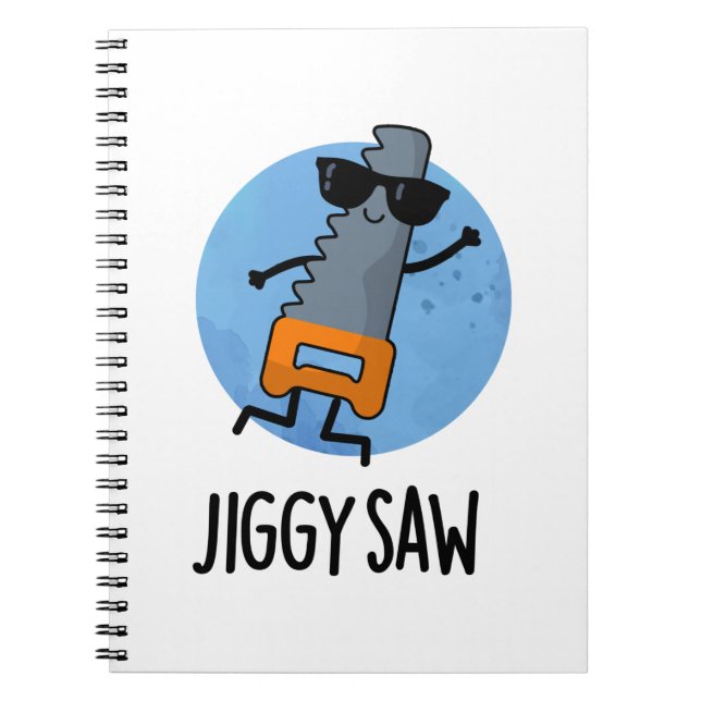 Jiggy Saw Funny Dancing Tool Puff Notizblock (Vorderseite)