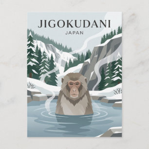 Jigokudani Japan Postkarte