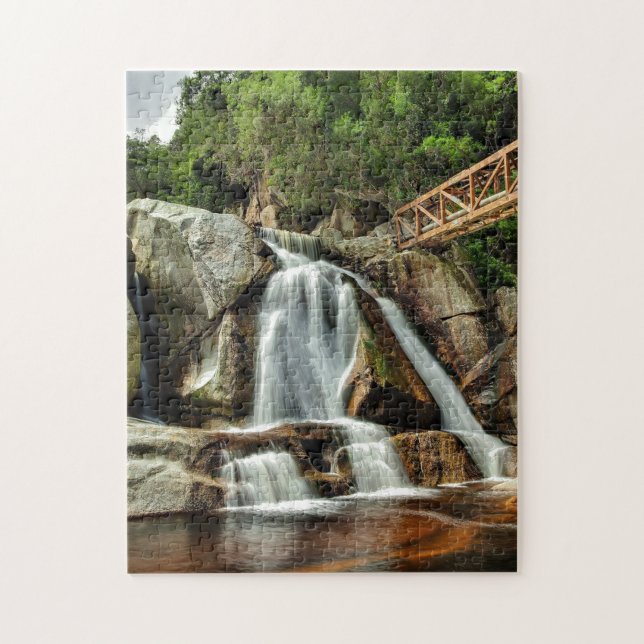 Jigsaw Africa Waterfall Orange Water. (Vertikal)