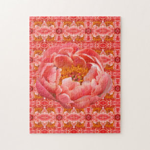 Jigsaw Coral Peony