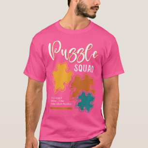Jigsaw Hobby Puzzler Puzzle Square T-Shirt