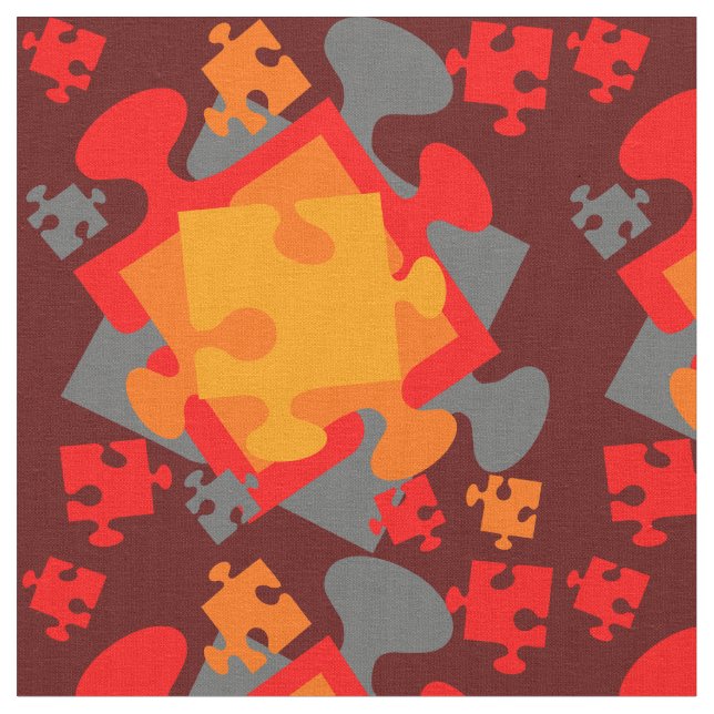 Jigsaw Jumble Stoff (Nahaufnahme)