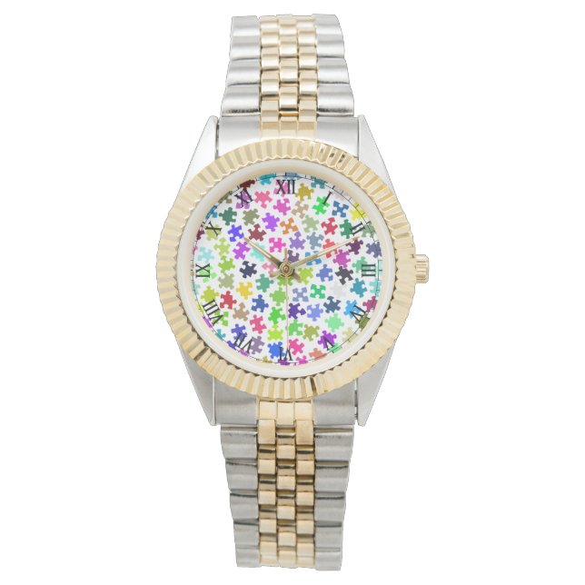 Jigsaw Pieces Two Tonic Wrist Watch Armbanduhr (Vorderseite)