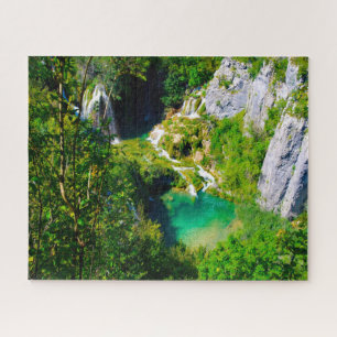 Jigsaw Plitvicer Seen Kroatien.