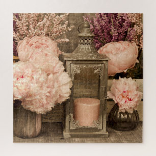 Jigsaw Puzzle 20x20 pivoines, lanternes et cadavre