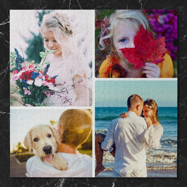 Jigsaw Puzzle 4 Fotos gerundet (Von Creator hochgeladen)