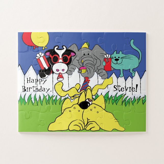 Jigsaw Puzzle Animaux de fête (Horizontal)