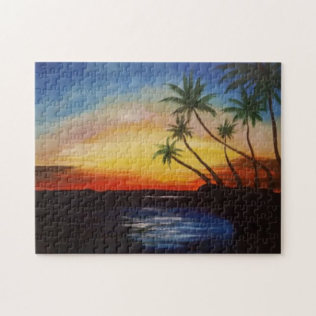 Jigsaw Puzzle Beach Sunset by JPDenyer (Horizontal)