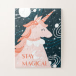 Jigsaw Puzzle bleibe Magical Unicorn Design<br><div class="desc">Schöner Bleibe Magisches Einhorn und Raum</div>