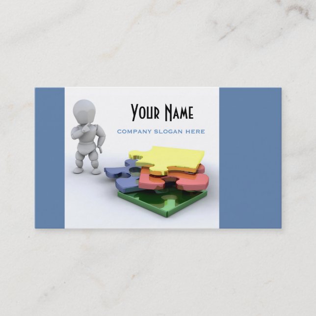 Jigsaw Puzzle Business Card Visitenkarte (Vorderseite)