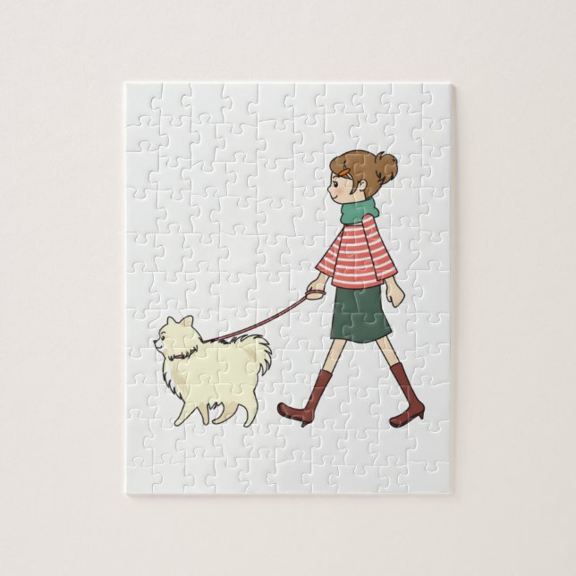 Jigsaw Puzzle Dog Walker (Vertikal)