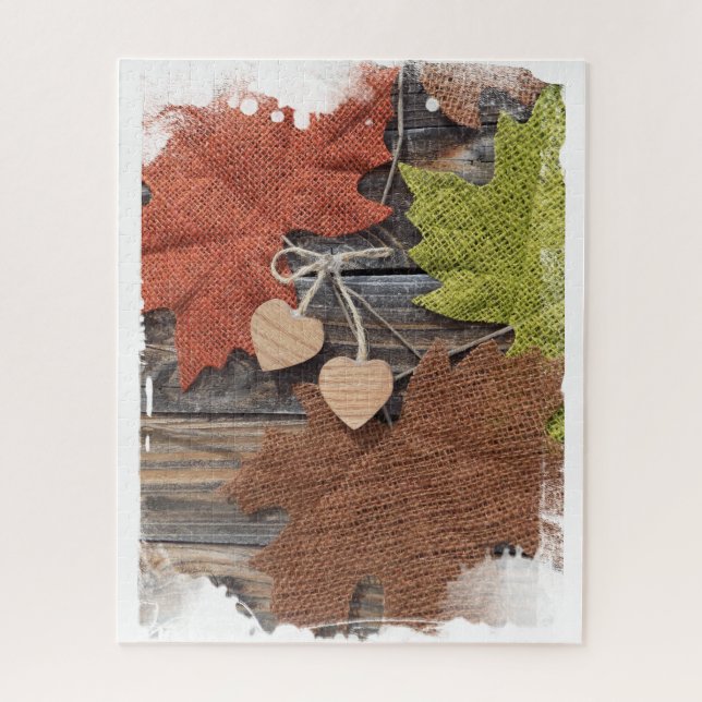 Jigsaw-Puzzle Fall Hearts (Vertikal)