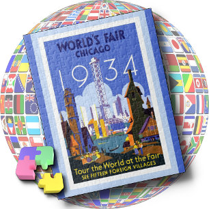 JIGSAW PUZZLE - Foire mondiale de Chicago 1934