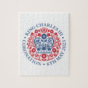 Jigsaw Puzzle for 2023 Coronation - Red Blue