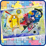 JIGSAW PUZZLE - Gelbes Rotes Blau - Wassisch Kandi<br><div class="desc">Dieses Jigsaw-Puzzle zeigt ein Bild eines abstrakten "Gelben Roten Blauen" von Wassily Kandinsky (1866-1944). Es ist in verschiedenen Größen erhältlich,  hier in der Größe 20 x 30 Zoll mit 1014 Stück gezeigt. Es können mehrere kleinere Größen verfügbar sein,  die ggf. eine geringfügige Bildanpassung erfordern.</div>