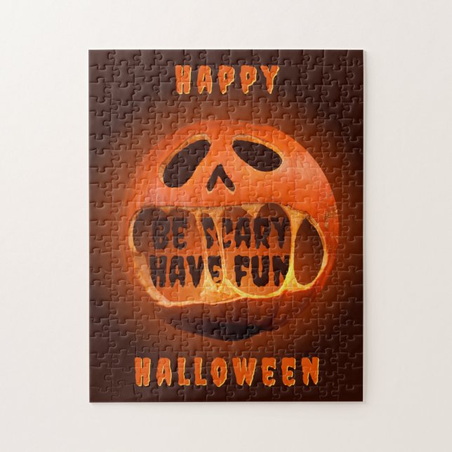 Jigsaw Puzzle Halloween jeux de fête citrouille (Vertical)