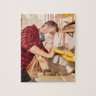Jigsaw Puzzle I Carpenter in Werkstatt