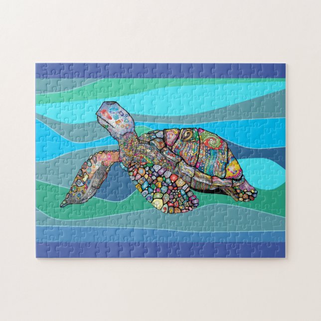 Jigsaw Puzzle ist ein buntes und tropisches Meeres (Horizontal)