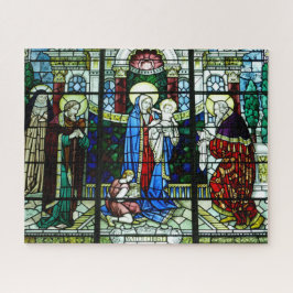 Jigsaw Puzzle: Jesus & Mary gestanztes Glas